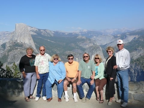 Eddie Allen with friends and neighbors at Yosemite. Thats Diane Deal on the far left - while her husband Jim Tollefson is behind the camera.