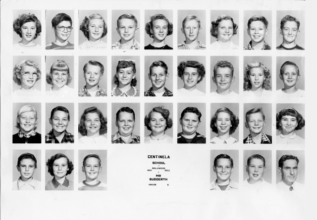 6th Grade - Centinela Elementary (1953)
(Photo courtesy of Jim Skelton)