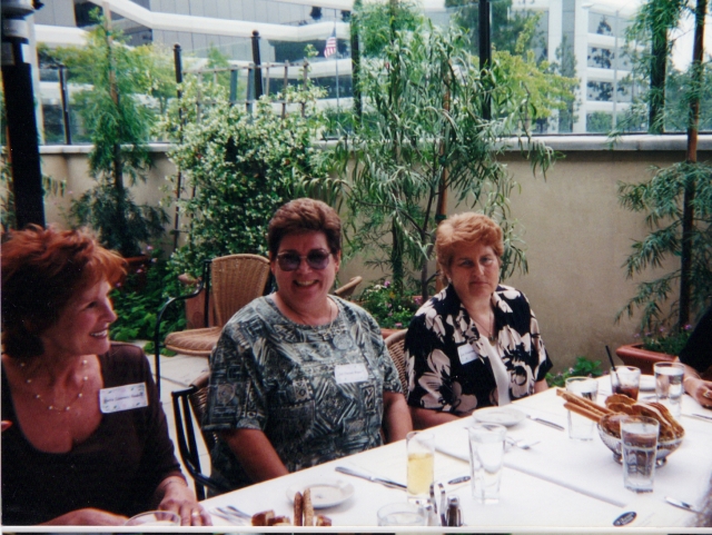 2001 Girls Reunion Luncheon - L to R - Merita Livernois, Gail Theison and Andy Friedrichsen 