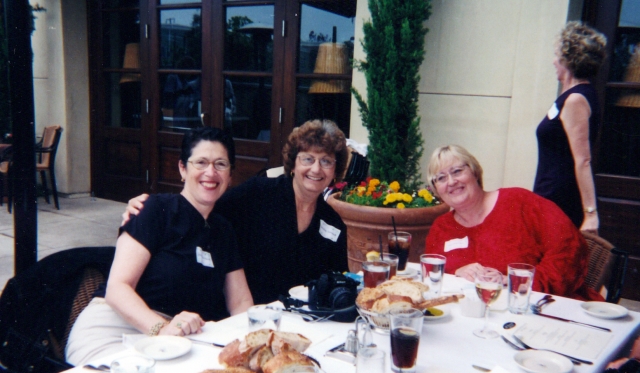 2001 Girls Luncheon - Marcia Renkow, Karen Kirby and Sandee Smith.