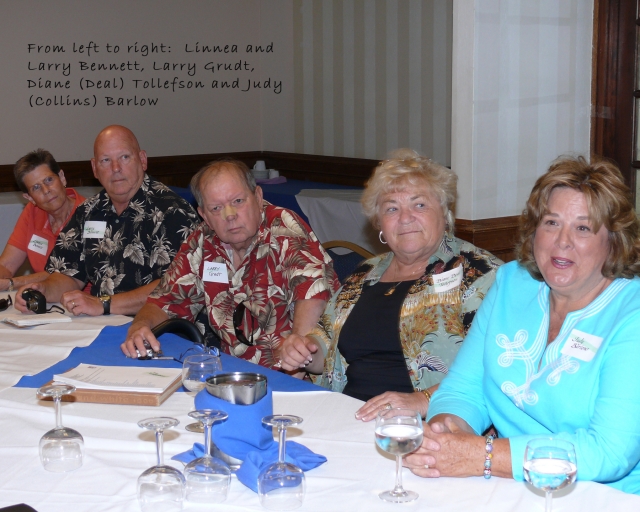 L to R - Linnea and Larry Bennett, Larry Grudt, Diane (Deal) Tollefson and Judy (Collins) Barlow